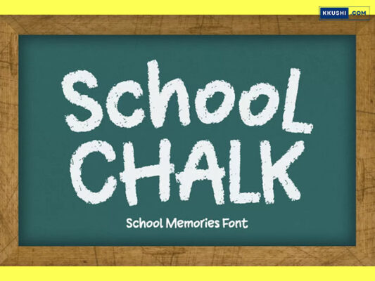 School Chalk Font